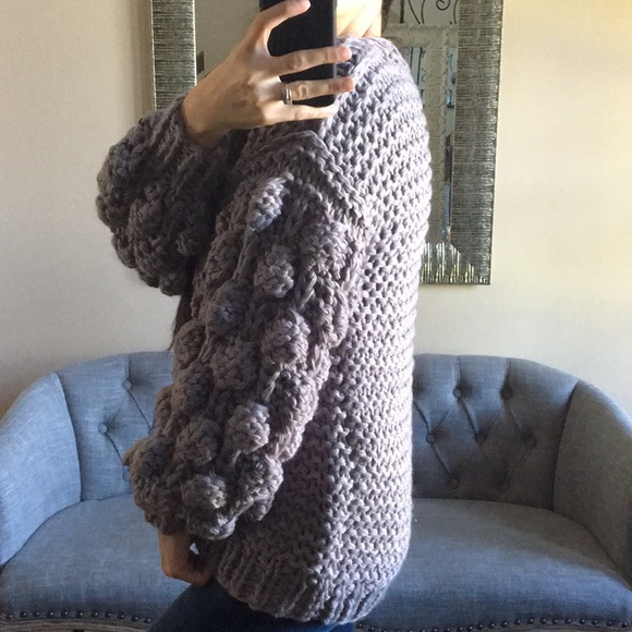 Pom Pom Grey Cardigan - Picture 6 of 6